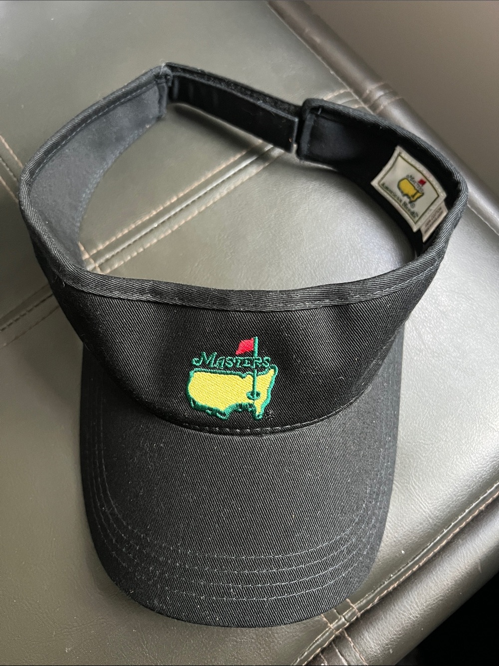 Masters American Needle Black Golf Sun Visor Hat Augusta National